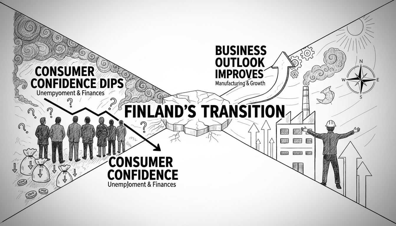 Finnish Consumer Confidence Dips While Business Outlook Improves