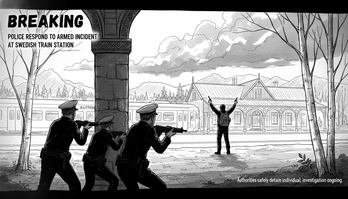 Police Respond to Armed Incident at Swedish Train Station