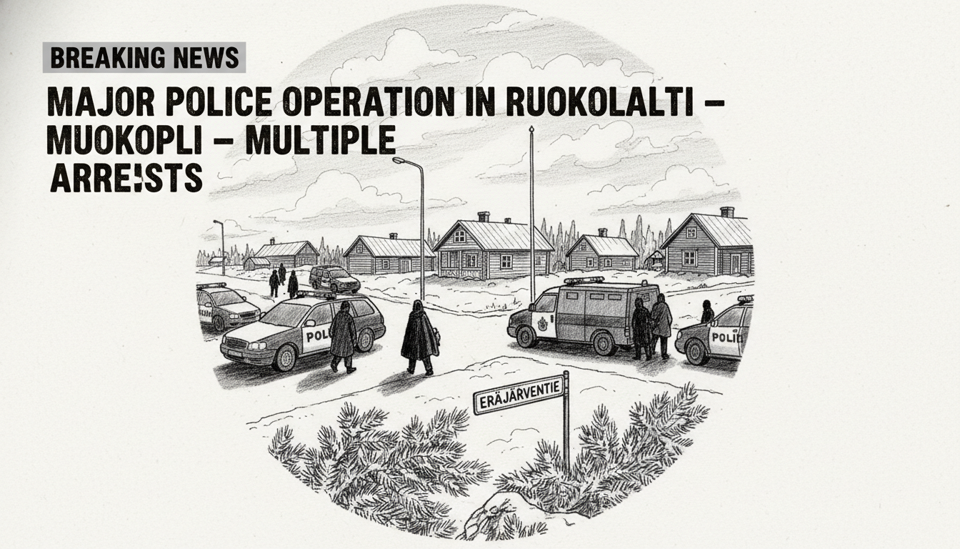 Major Police Operation in Ruokolahti Leads to Multiple Arrests