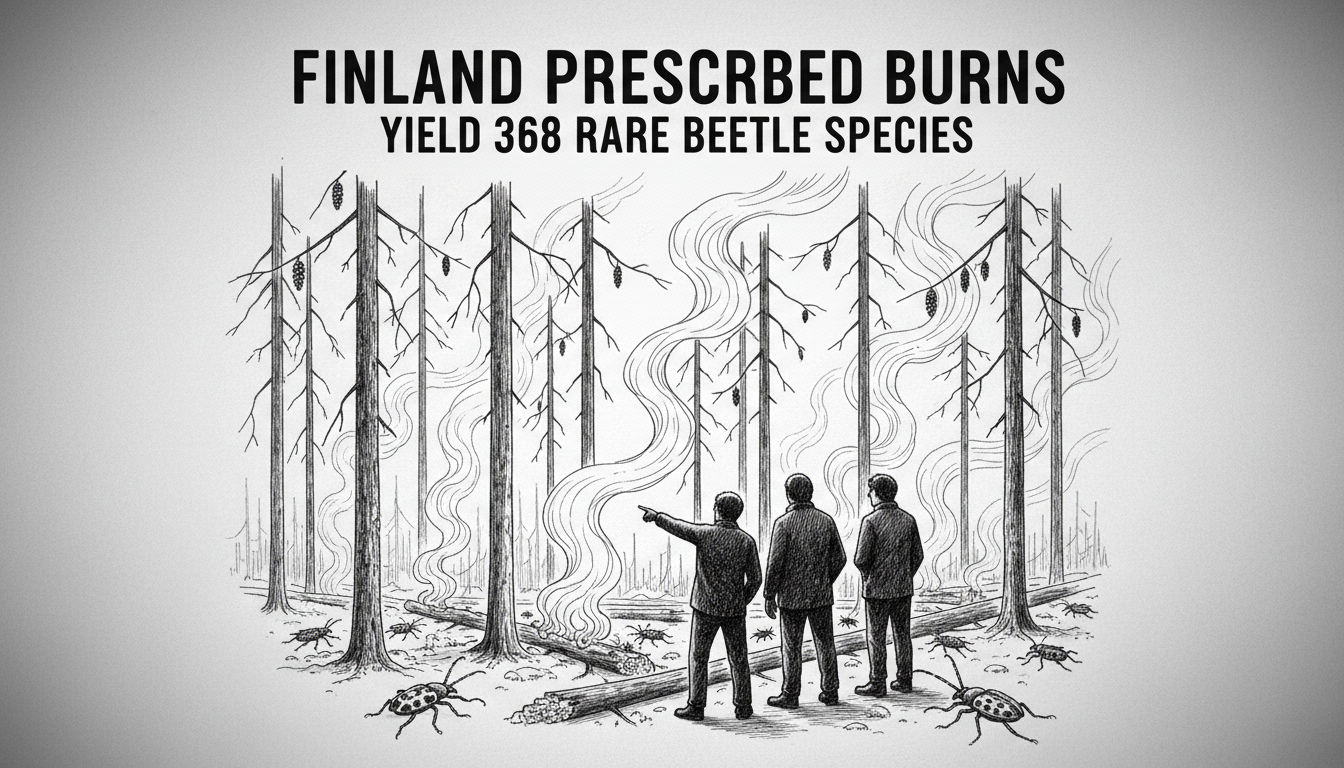 Finland Prescribed Burns Yield 368 Rare Beetle Species