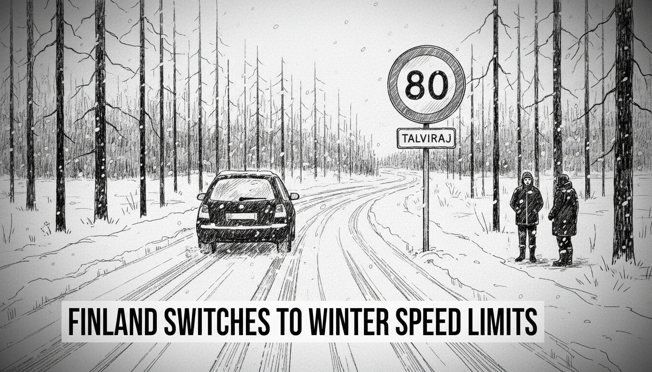 Finland Switches to Winter Speed Limits This Week