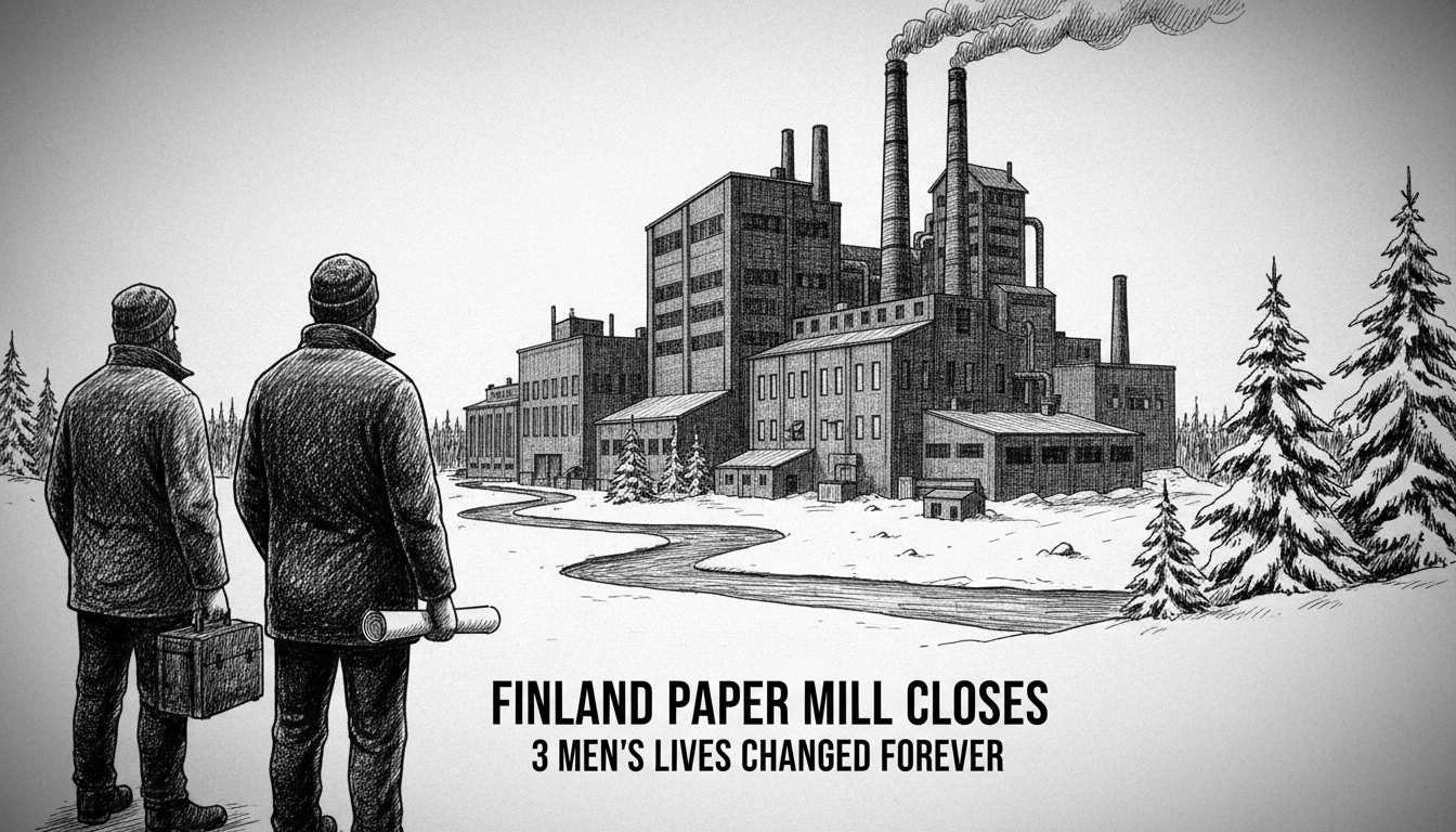 Finland Paper Mill Closes: 3 Men's Lives Changed Forever