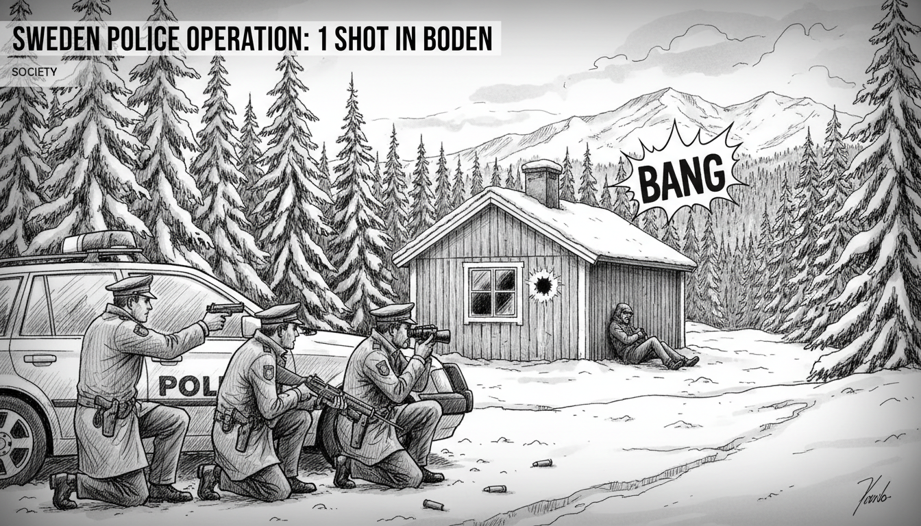 Sweden Police Operation: 1 Shot in Boden Incident