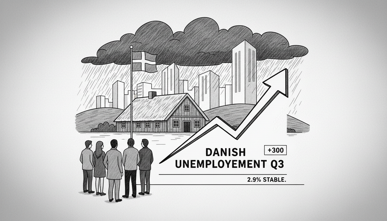 Danish unemployment shows slight increase in third quarter