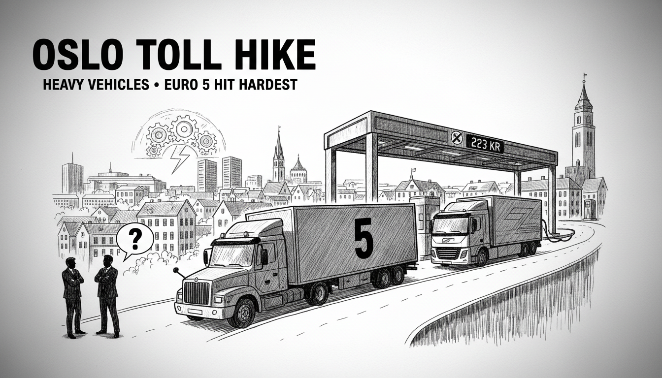 Oslo Implements New Toll Increases for Heavy Vehicles