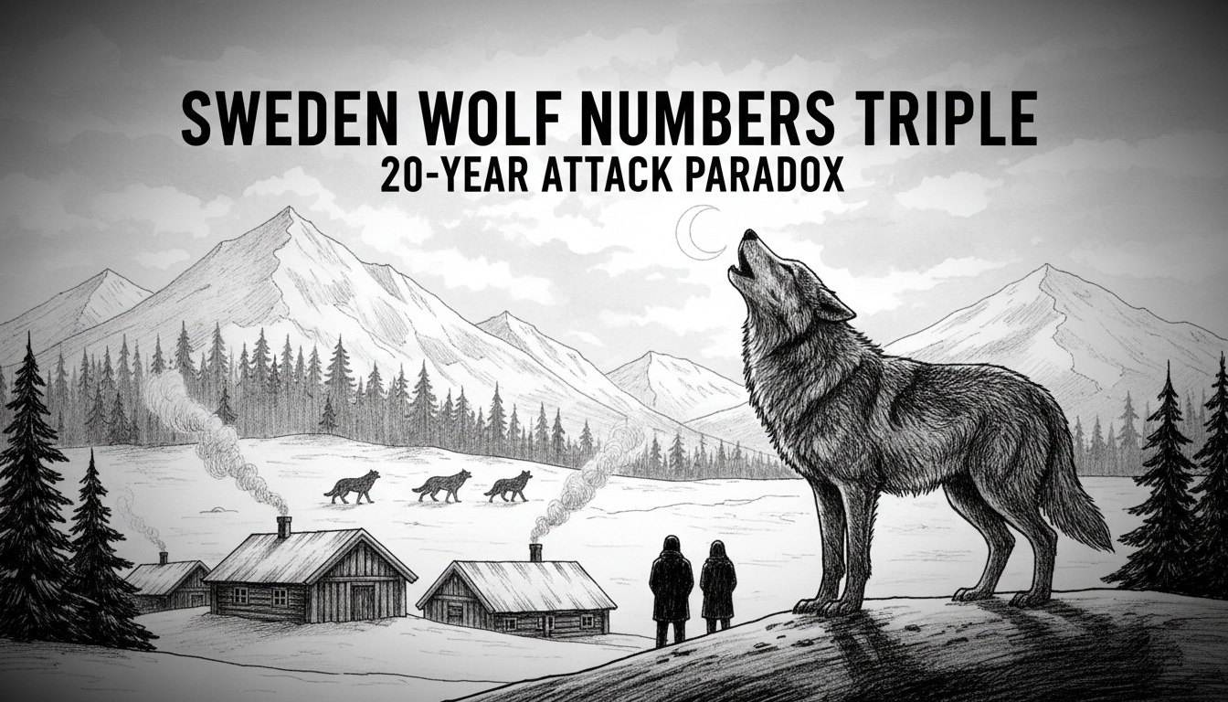 Sweden Wolf Numbers Triple: 20-Year Attack Paradox