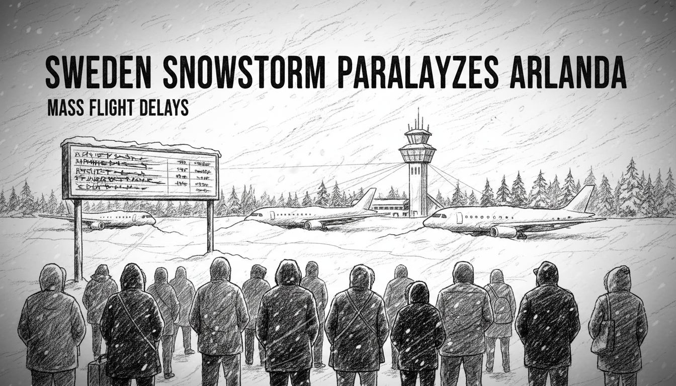 Sweden Snowstorm Paralyzes Arlanda: Mass Flight Delays