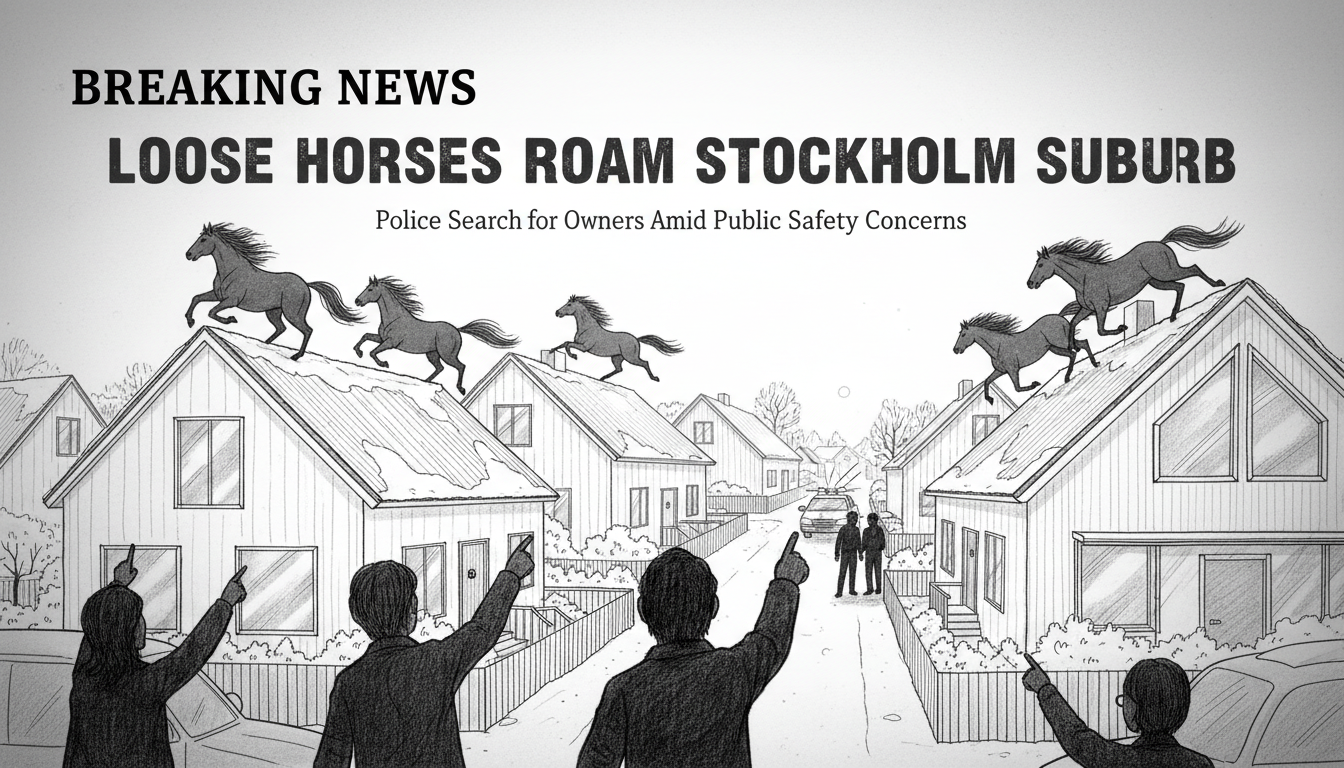 Loose Horses Roam Stockholm Suburb as Police Search for Owners