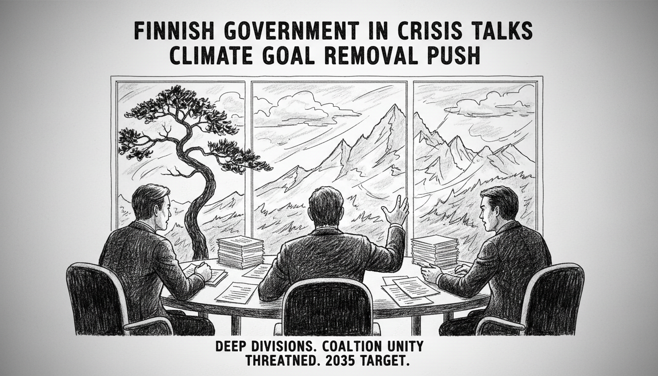 Finnish Government in Crisis Talks Over Climate Goal Removal Push