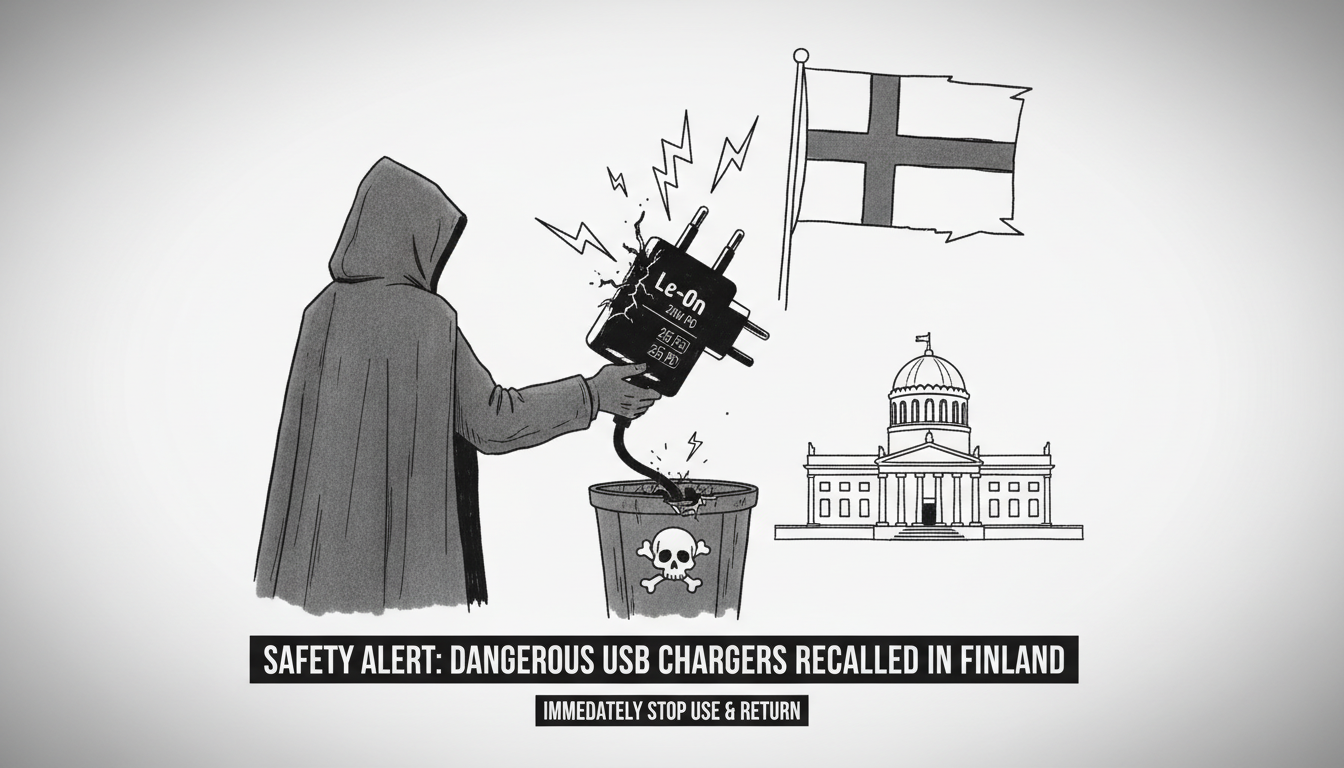 Safety Alert: Dangerous USB Chargers Recalled in Finland