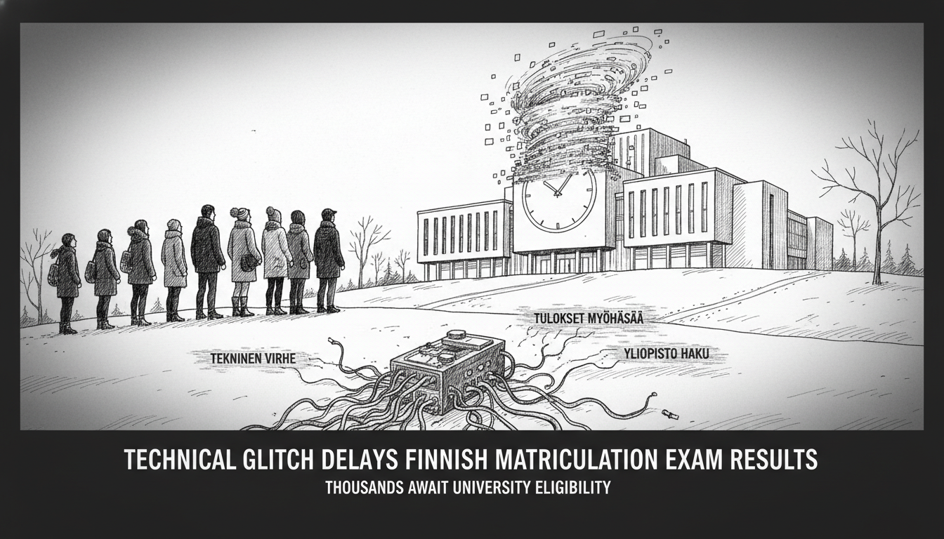 Technical Glitch Delays Finnish Matriculation Exam Results for Students