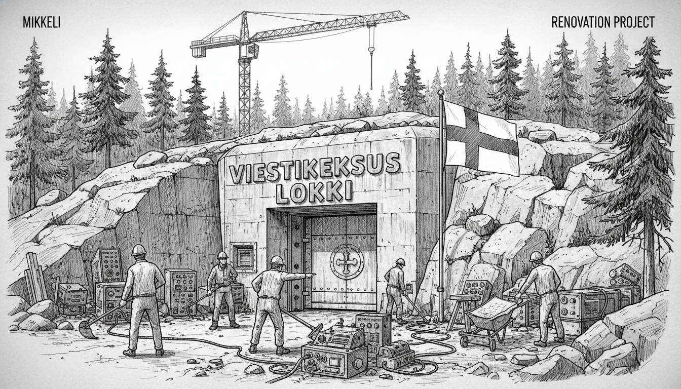 Mikkeli Clears Historic Lokki Communications Bunker for Major Renovation