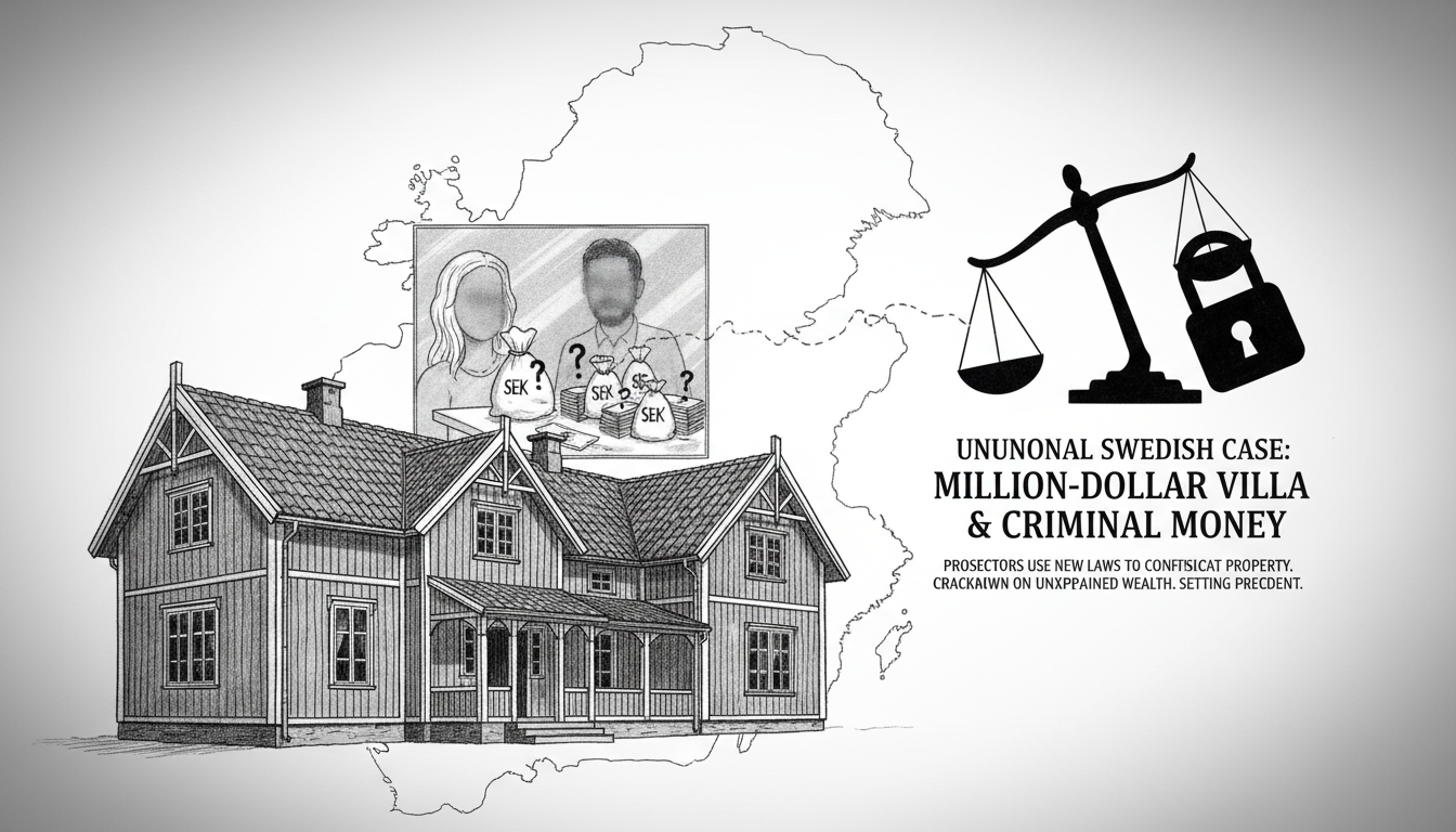Unusual Swedish Case: Woman Accused of Buying Million-Dollar Villa with Criminal Money
