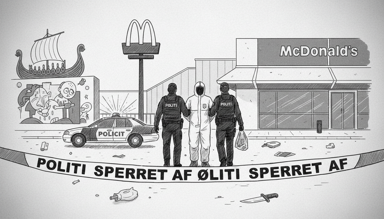 Police Respond to Knife Attack Outside McDonald's in Odense