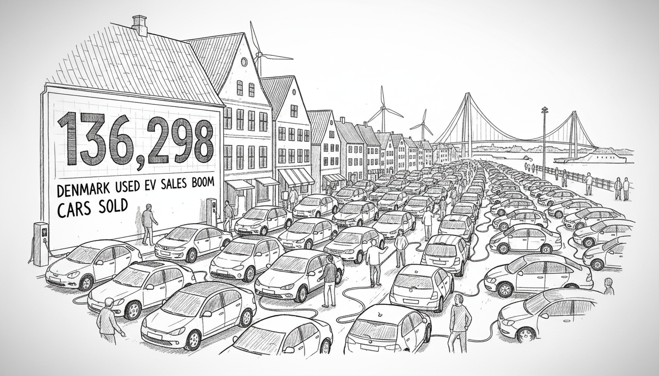 Denmark Used EV Sales Boom: 136,298 Cars Sold