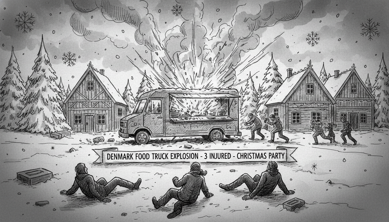 Denmark Food Truck Explosion Injures 3 at Christmas Party