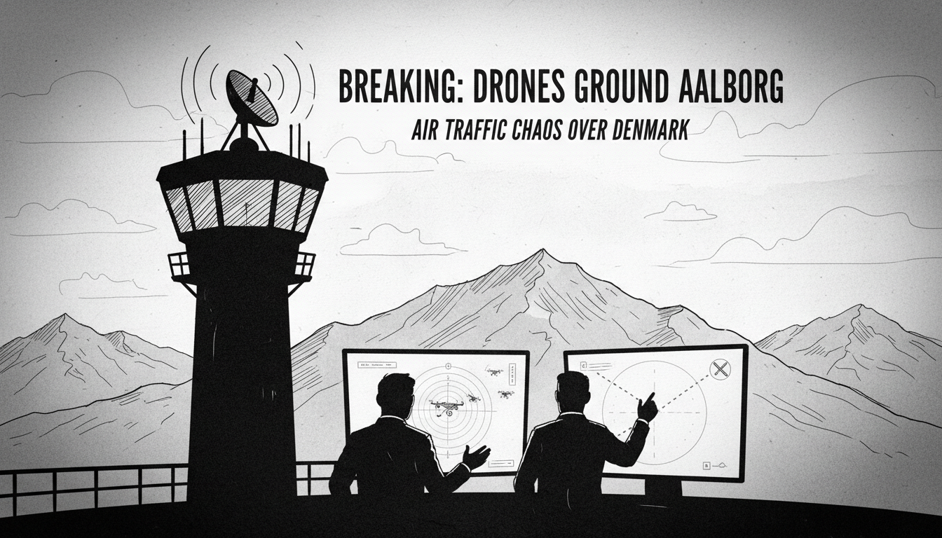 Air Traffic Controllers Spot Drones Over Aalborg Airport