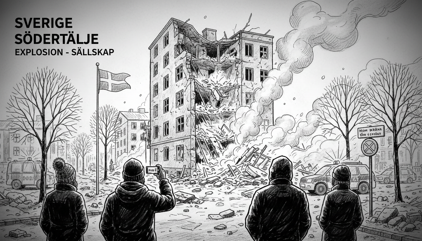 Sweden: Explosion in 100,000-Population Södertälje