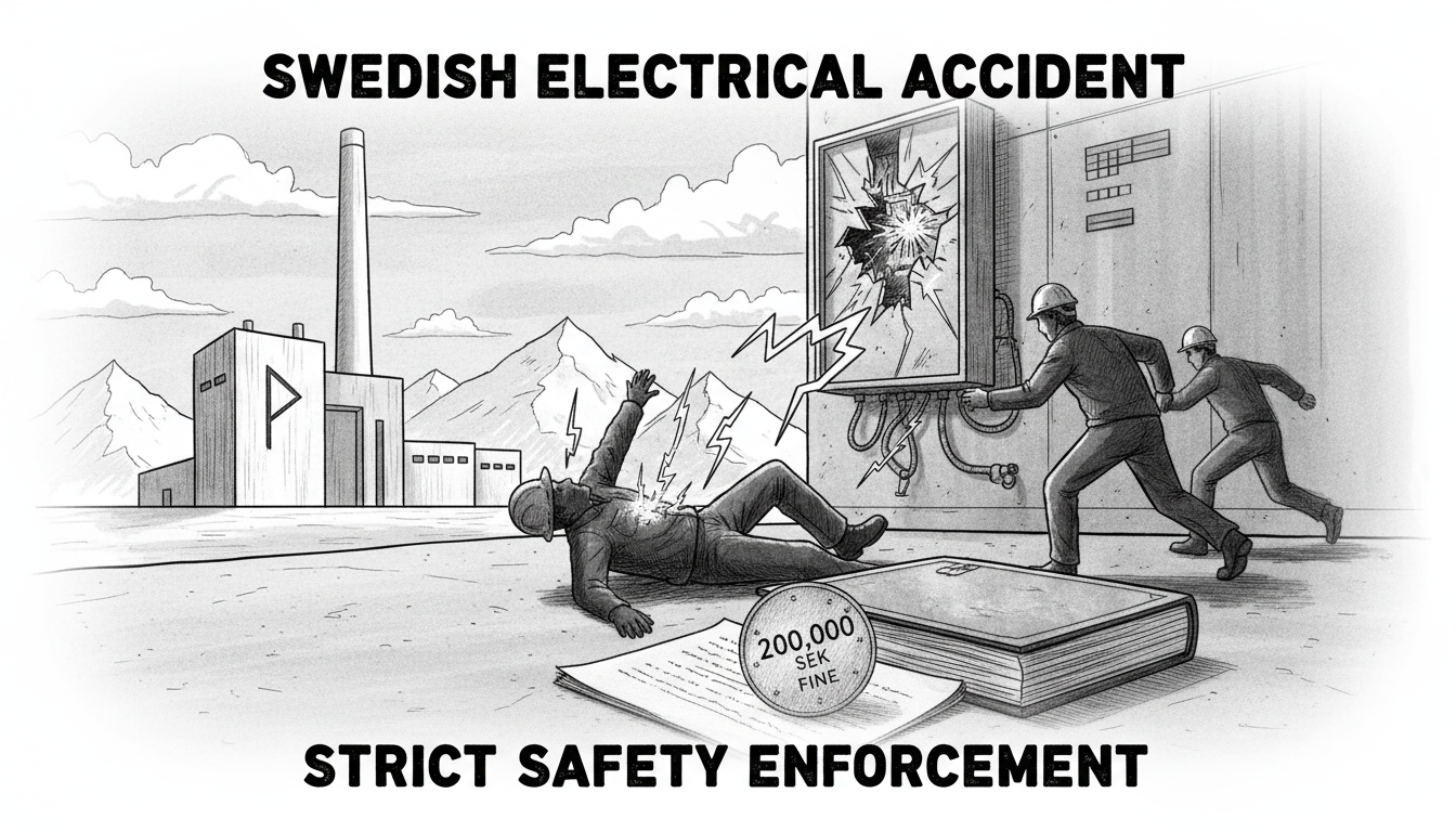 Worker Suffers Cardiac Arrest in Swedish Electrical Accident