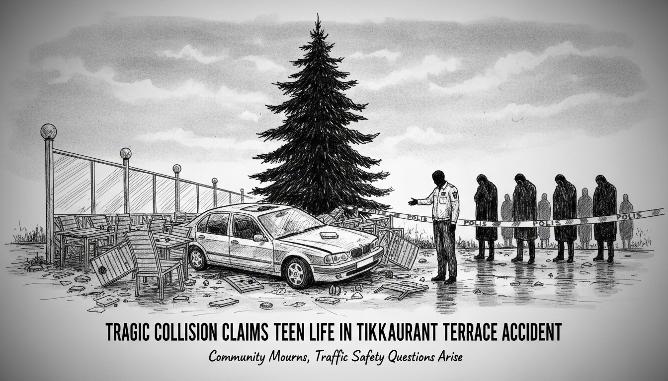 Tragic Collision Claims Teen Life in Tikkurila Restaurant Terrace Accident