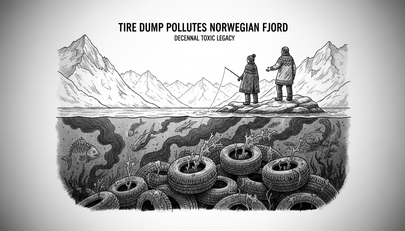 Tire Dump Pollutes Norwegian Fjord Decades After Disposal