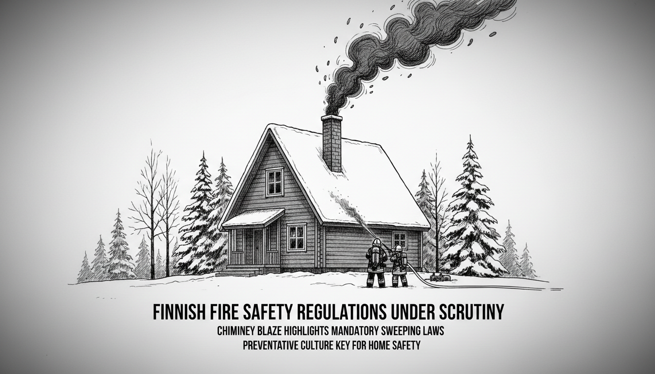 Finnish Fire Safety Regulations Under Scrutiny After Chimney Blaze