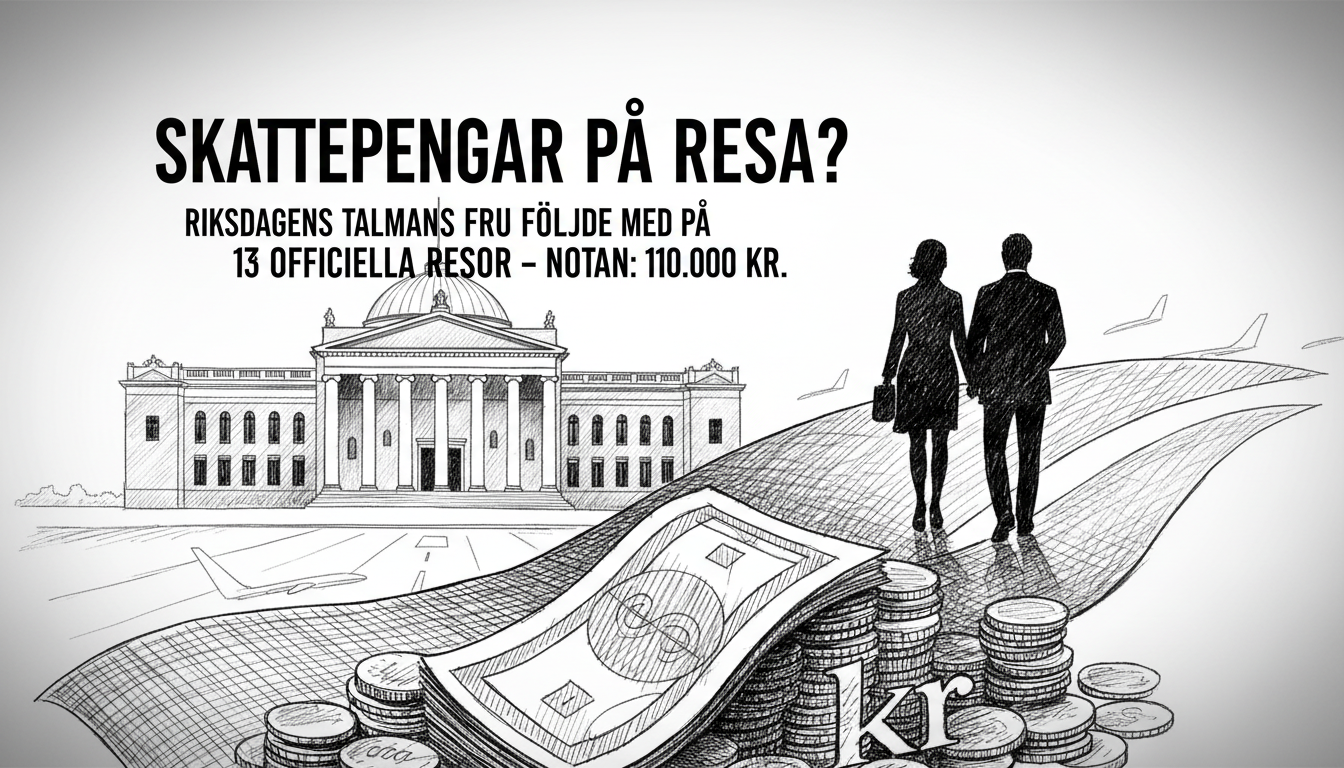 Swedish Parliament Speaker's Wife Accompanying on Official Trips at Taxpayer Expense