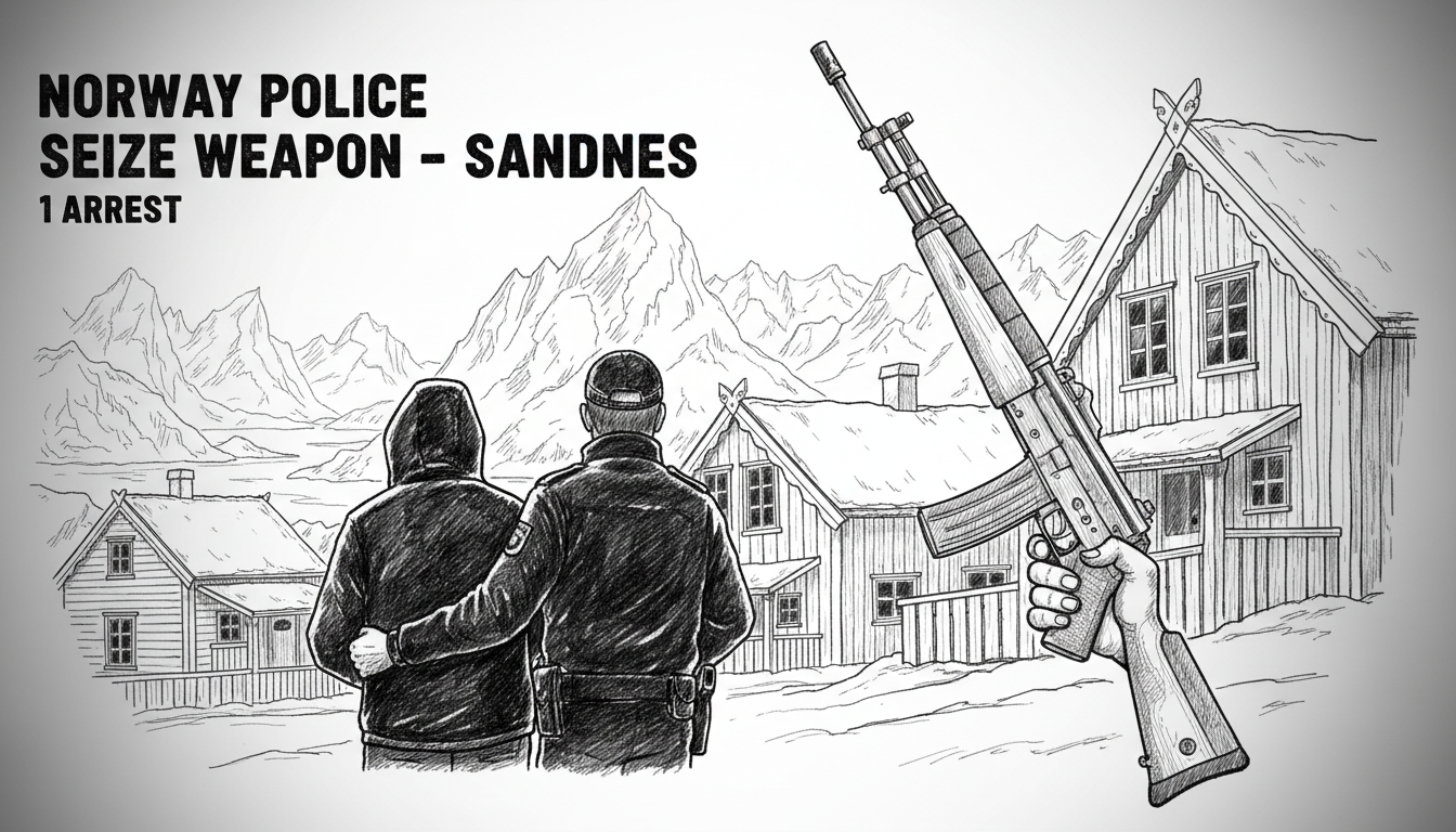 Norway Police Seize Weapon in Sandnes: 1 Arrest