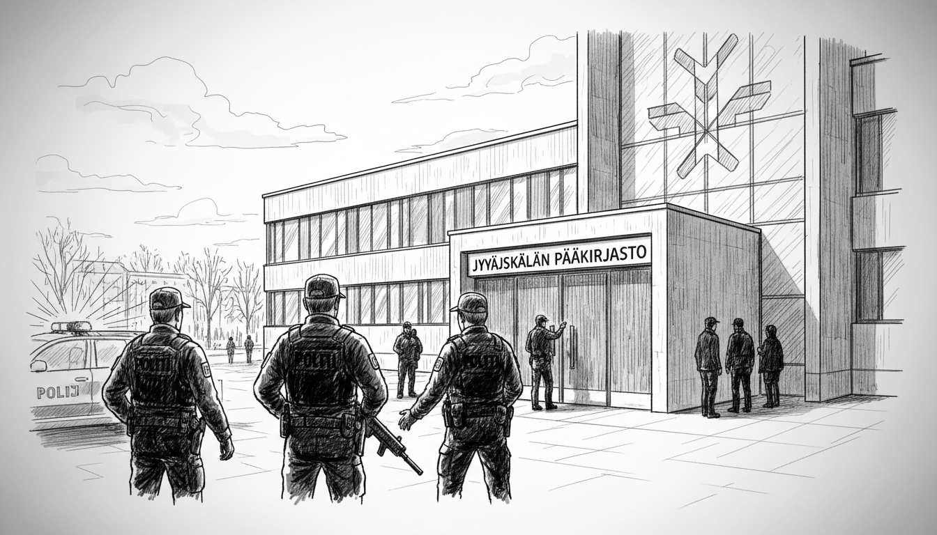 Police Arrest Person Barricaded with Knife in Jyväskylä Main Library