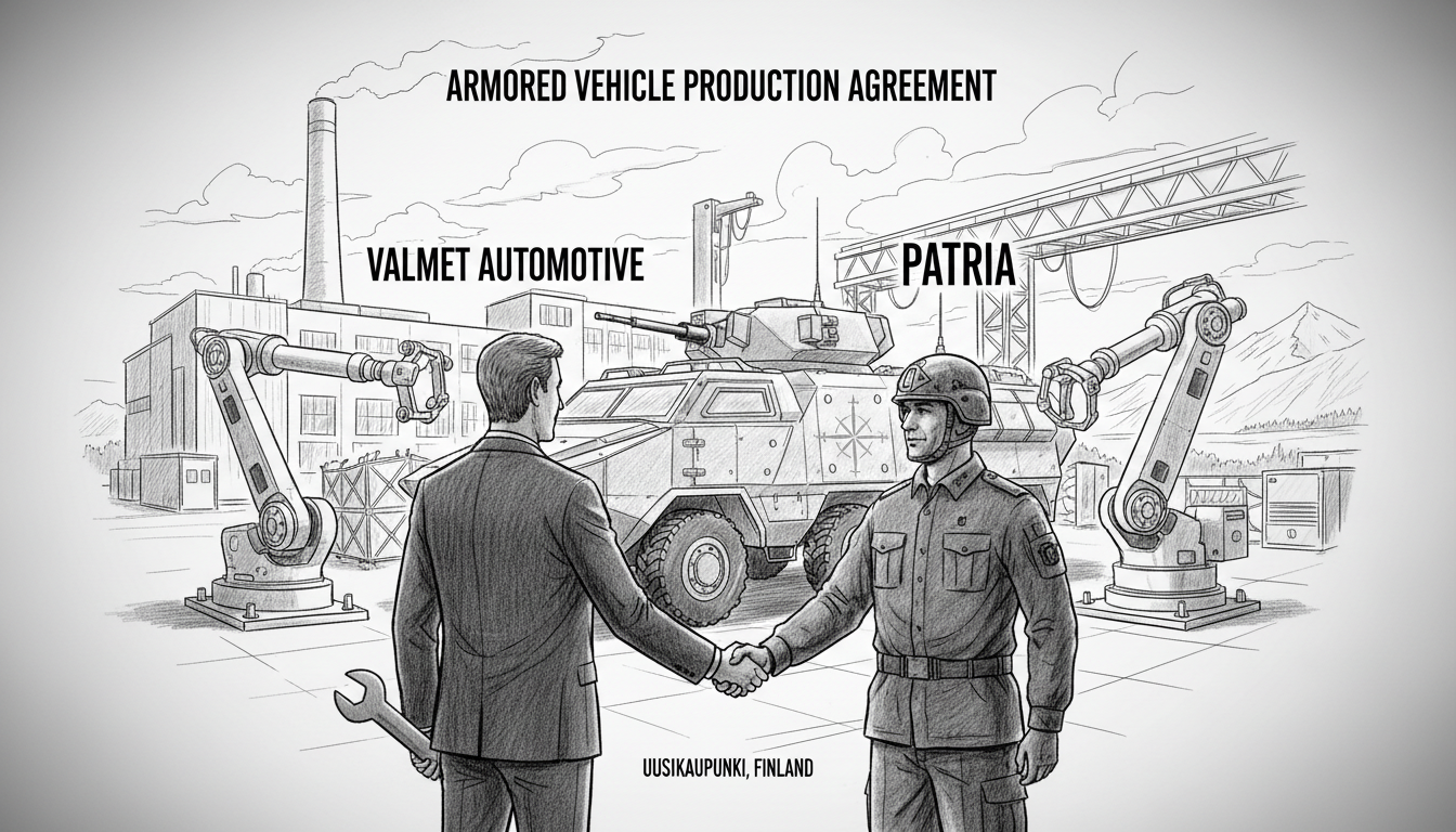 Valmet Automotive and Patria Sign Agreement for Armored Vehicle Production