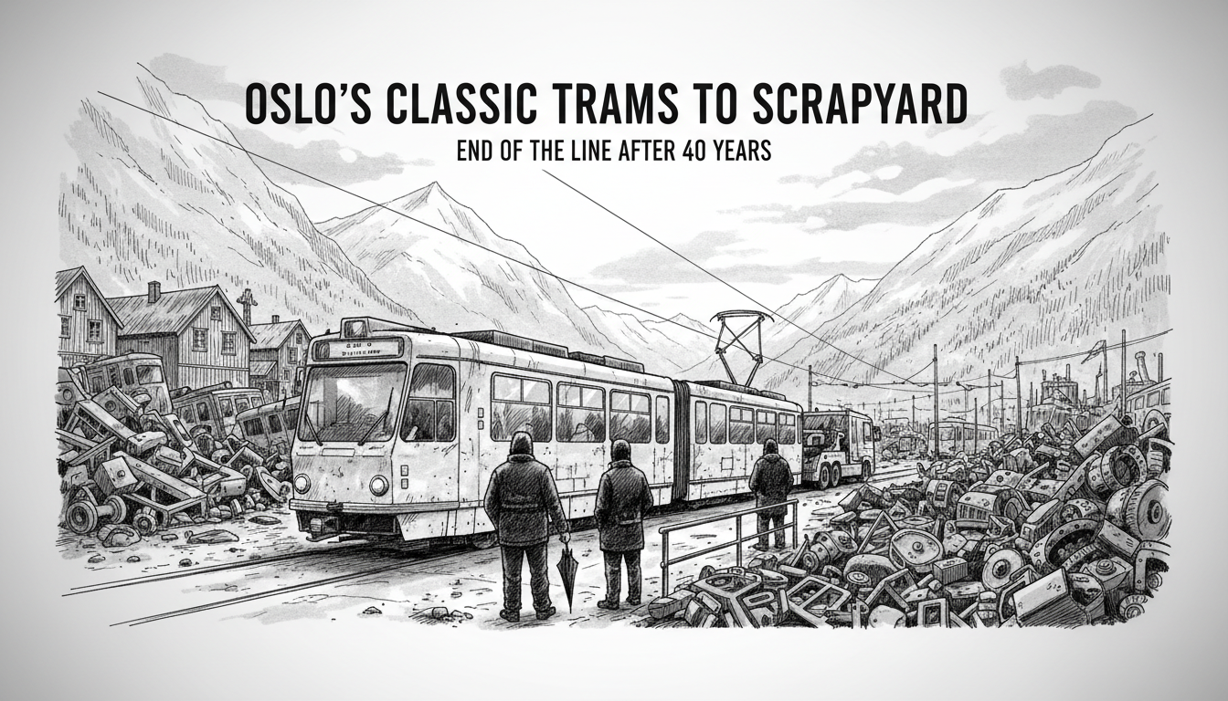 Oslo's Classic Trams Head to Scrapyard After 40 Years