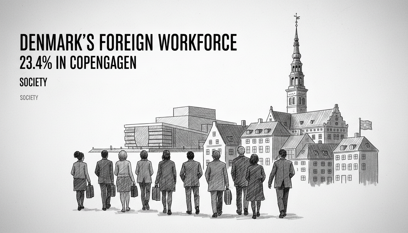 Denmark's Foreign Workforce: 23.4% in Copenhagen