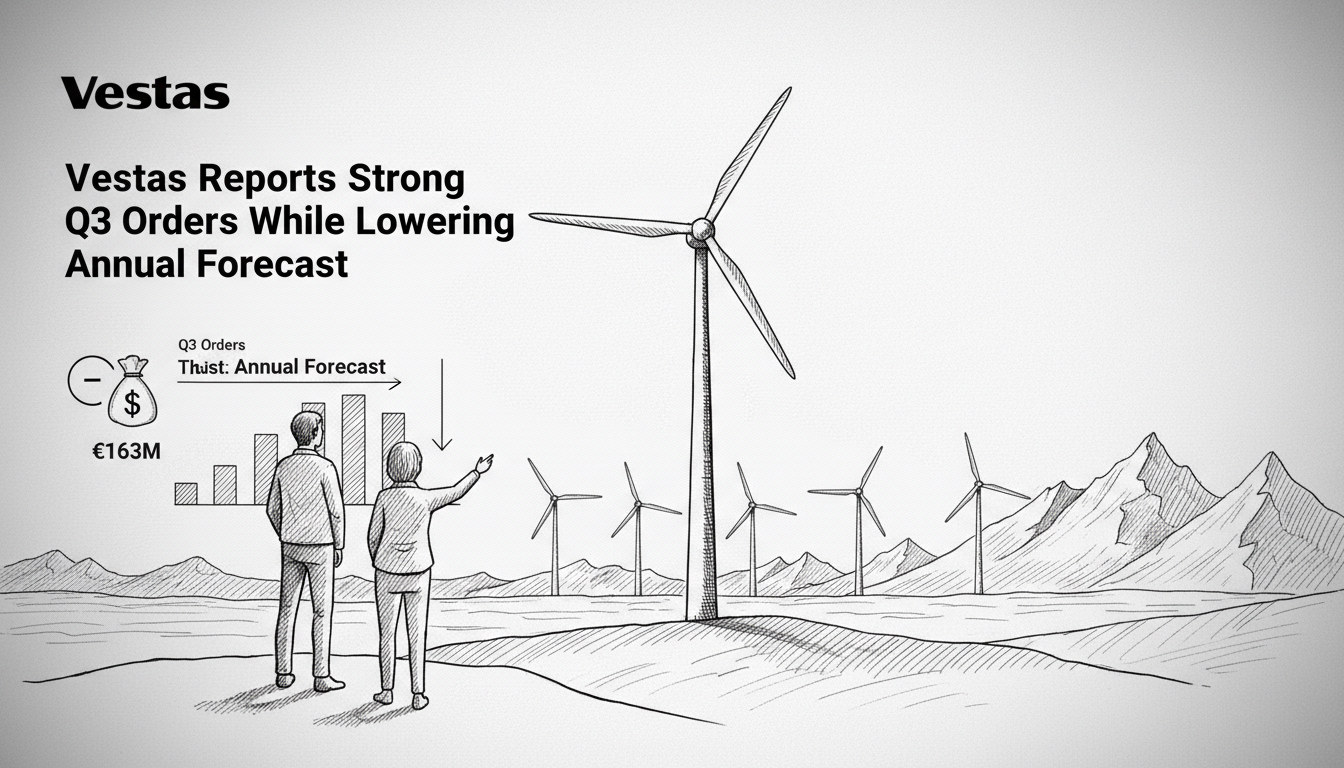 Vestas Reports Strong Q3 Orders While Lowering Annual Forecast