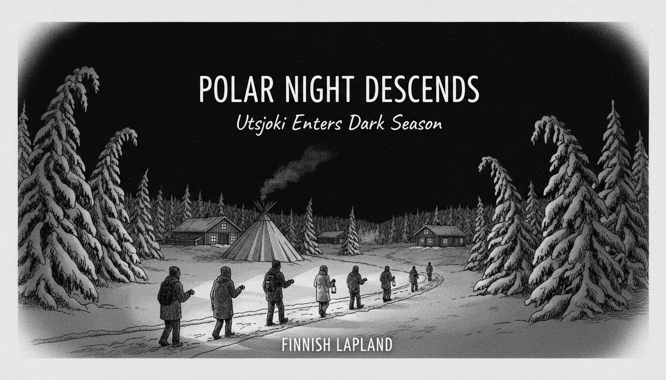 Polar Night Descends on Finnish Lapland as Utsjoki Enters Dark Season