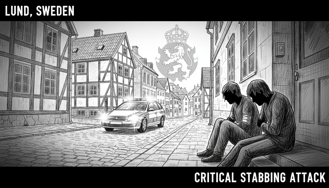 Man critically injured in stabbing attack in Lund