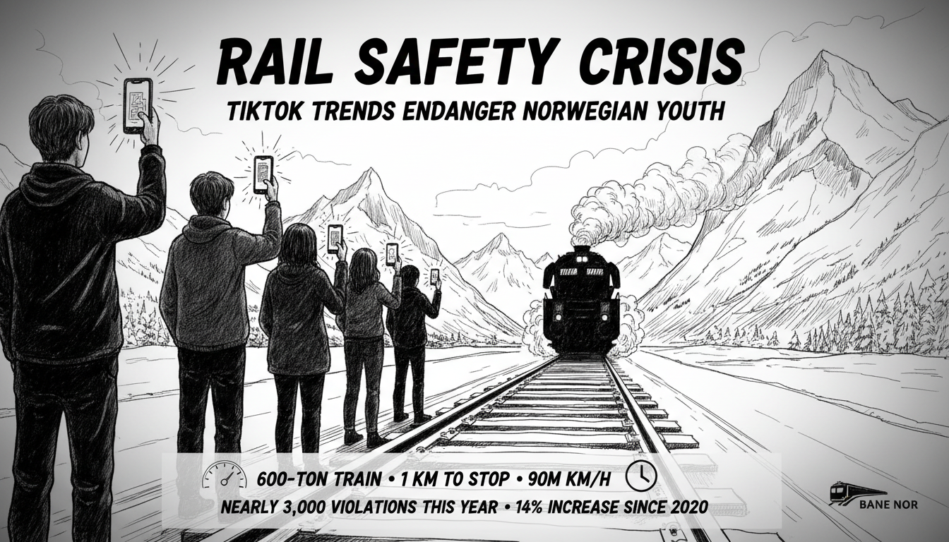 Rail Safety Crisis Grows as TikTok Trends Endanger Norwegian Youth