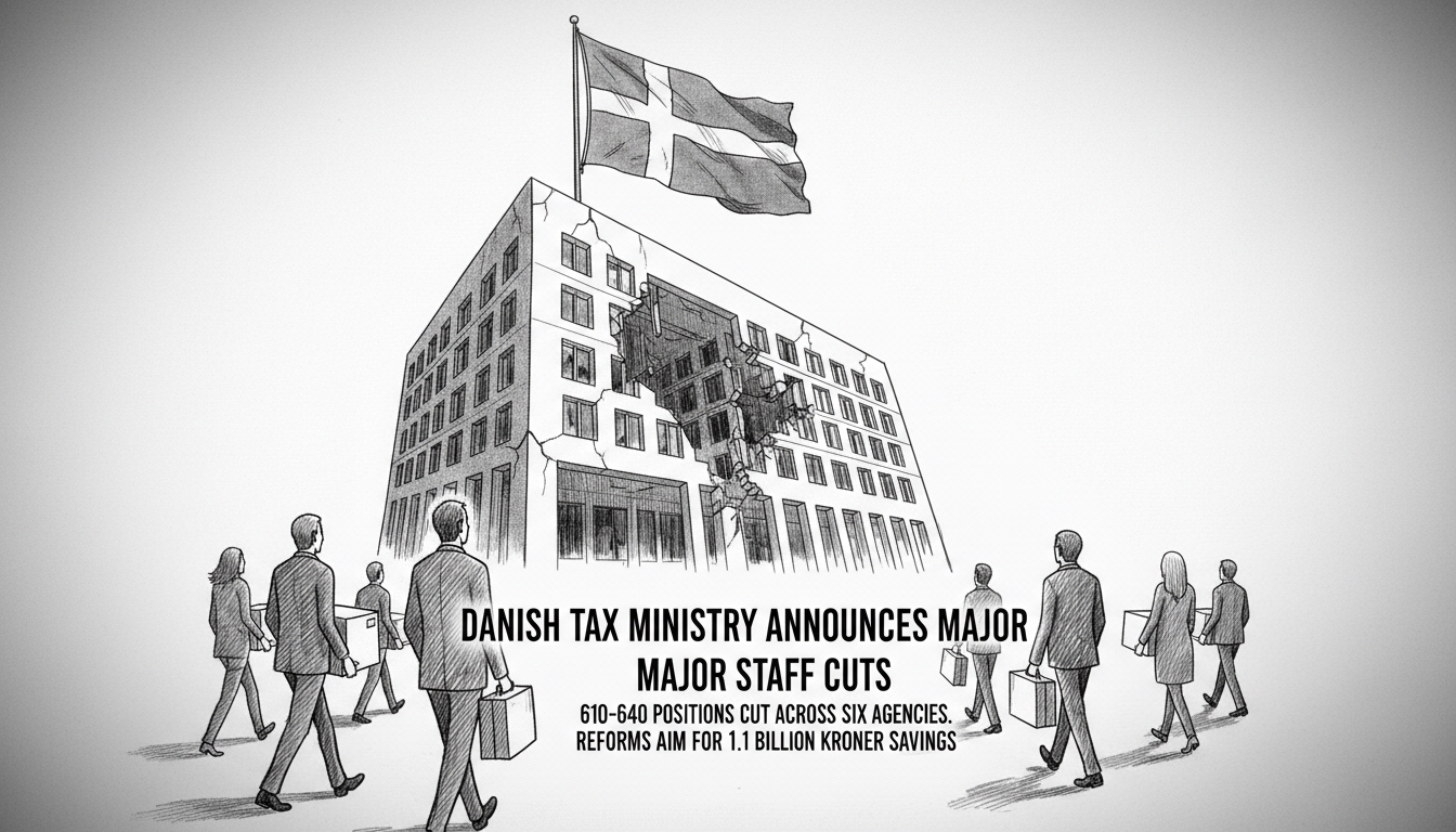 Danish Tax Ministry Announces Major Staff Cuts Across Six Agencies