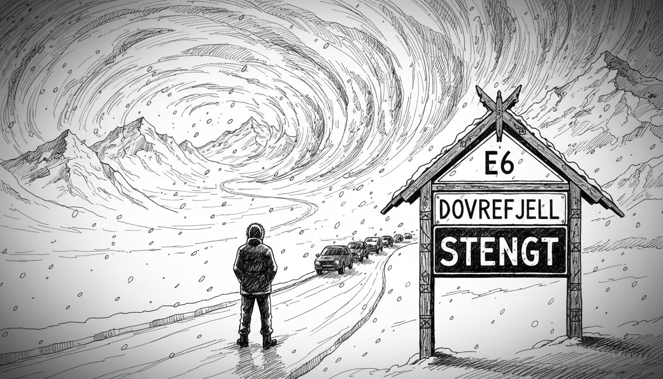 Norway's E6 Highway Closed: Dovrefjell Weather Halts Traffic