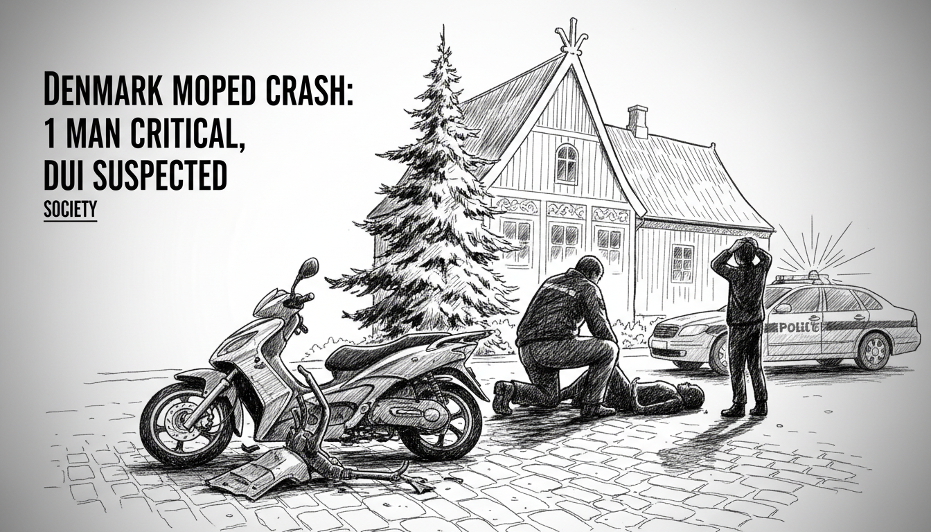Denmark Moped Crash: 1 Man Critical, DUI Suspected