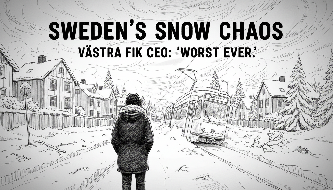 Sweden's Snow Chaos: Västtrafik CEO Calls It Worst Ever