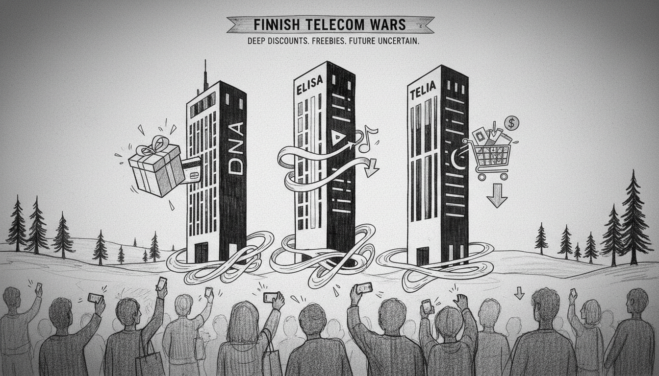 Finnish Telecom Giants Battle for Customers with Deep Discounts and Freebies
