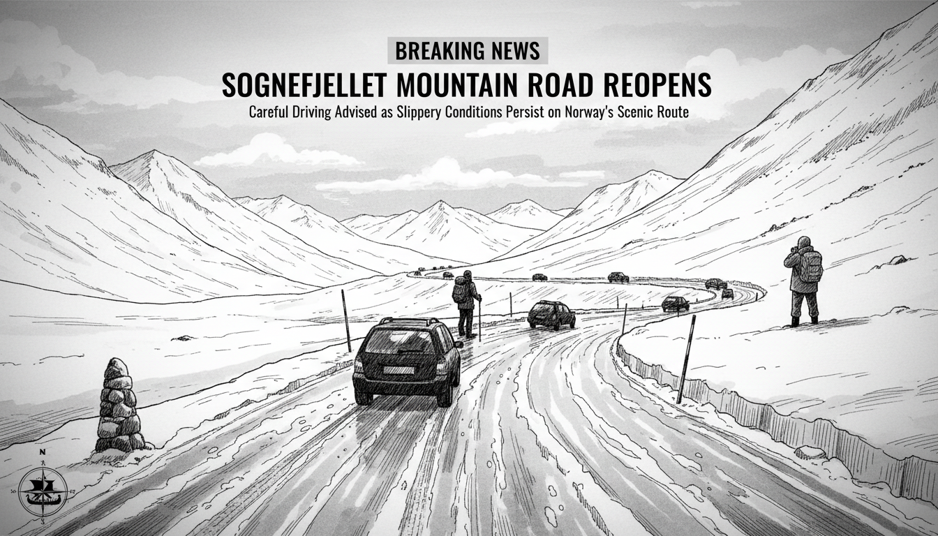 Sognefjellet Mountain Road Reopens After Weather Closure