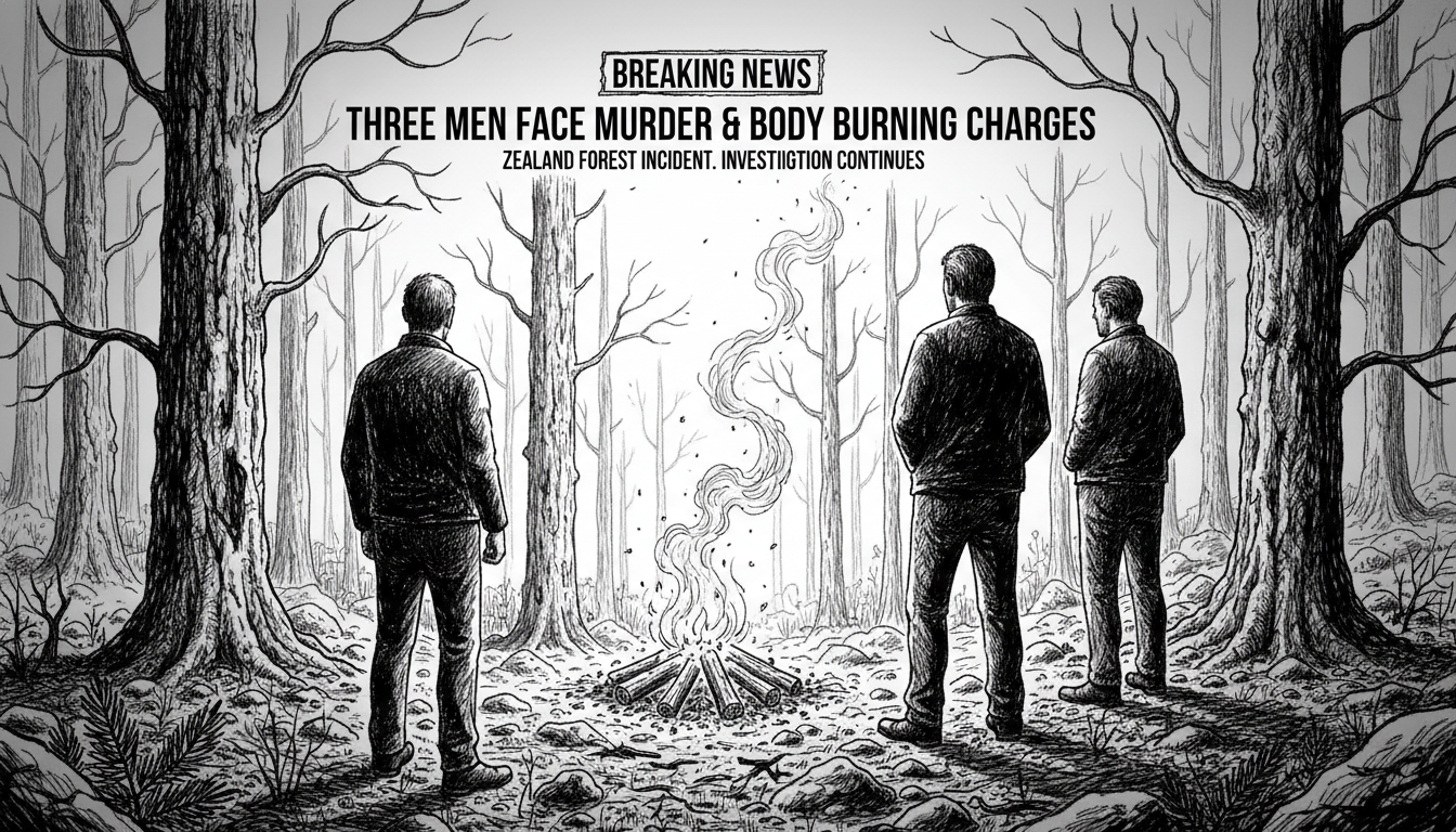 Three Men Face Charges for Murder and Body Burning