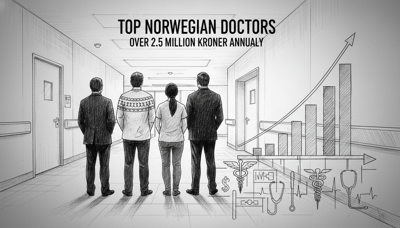 Top Norwegian Doctors Earn Over 2.5 Million Kroner Annually