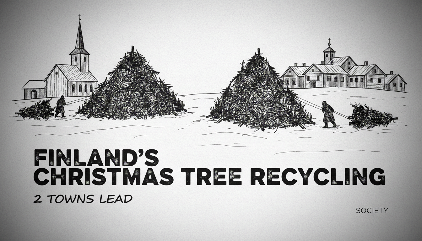 Finland's Christmas Tree Recycling: 2 Towns Lead