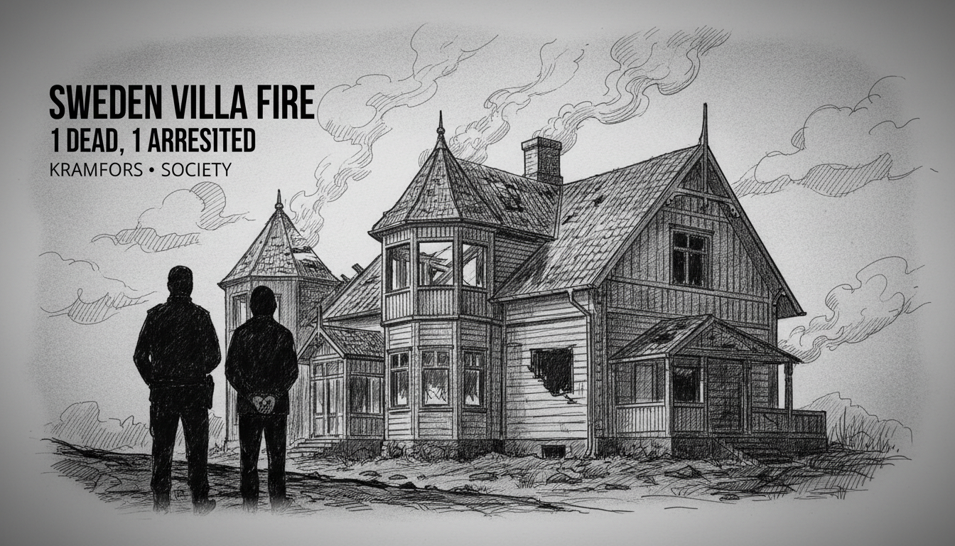 Sweden Villa Fire: 1 Dead, 1 Arrested in Kramfors