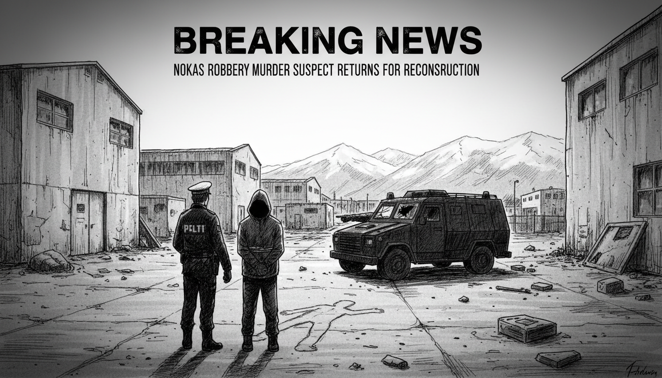 Nokas Robbery Murder Suspect Returns to Crime Scene for Reconstruction