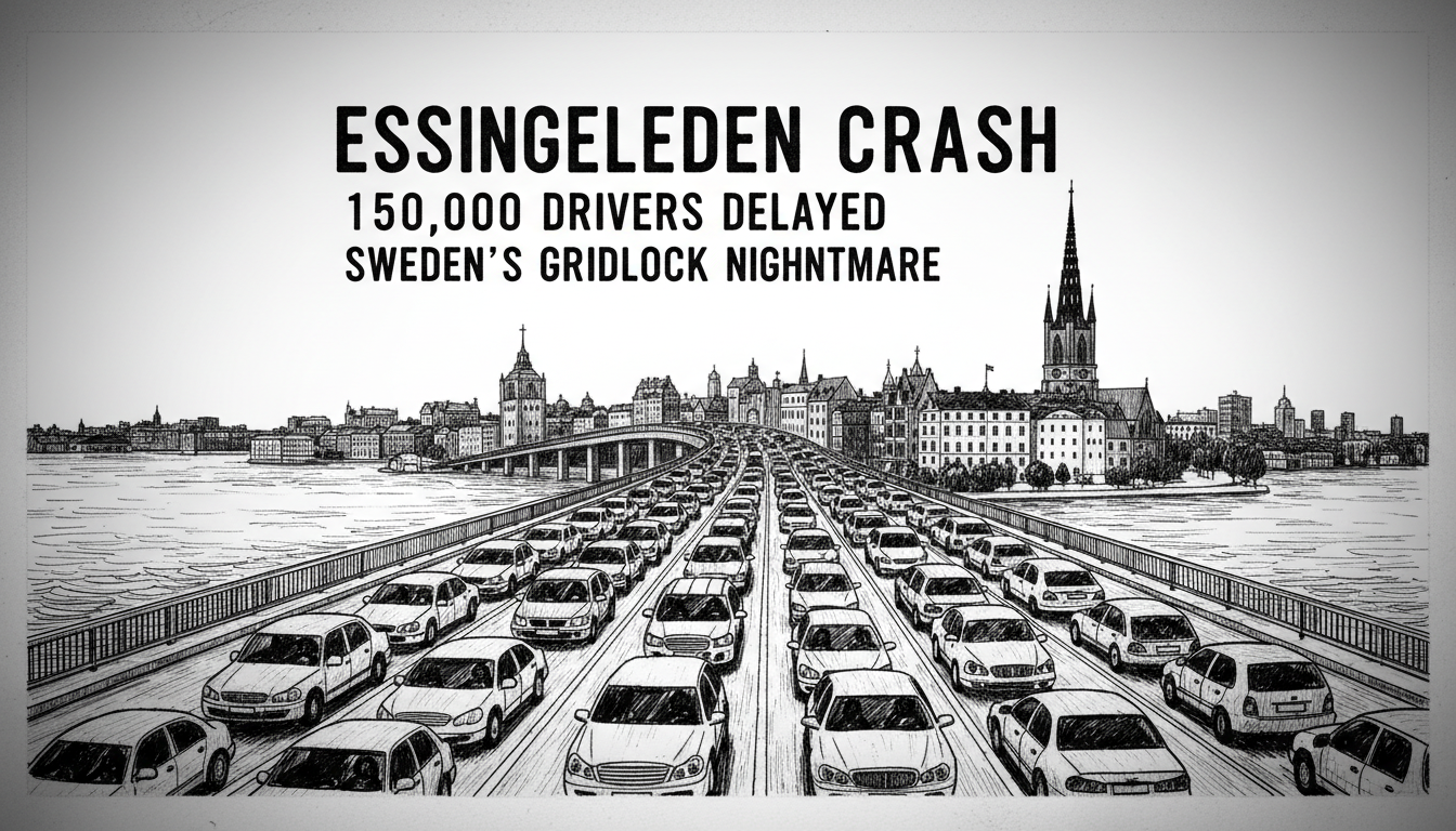 Sweden's Essingeleden Crash: 150,000 Drivers Delayed