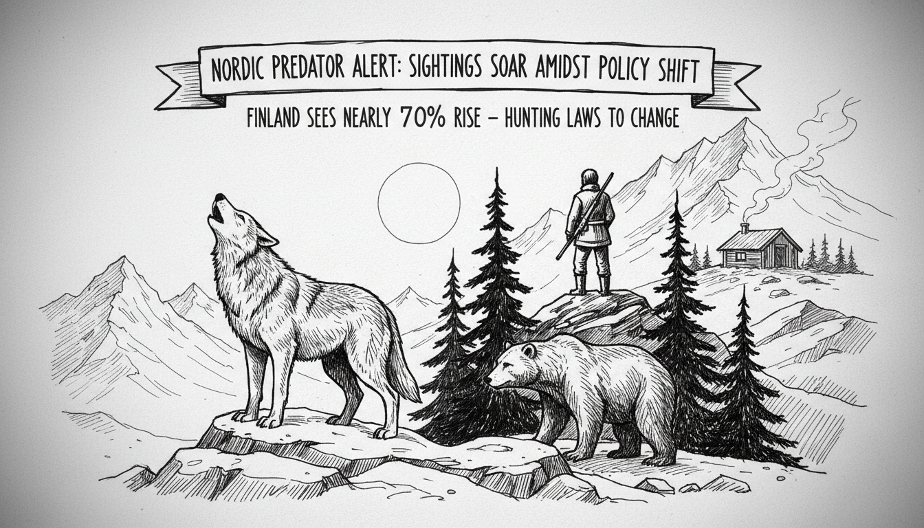 Large Predator Sightings Double in Finland as Policy Changes Loom
