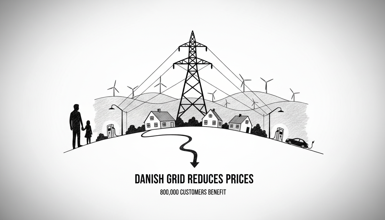 Danish Grid Operator Cuts Power Prices for 800,000 Customers